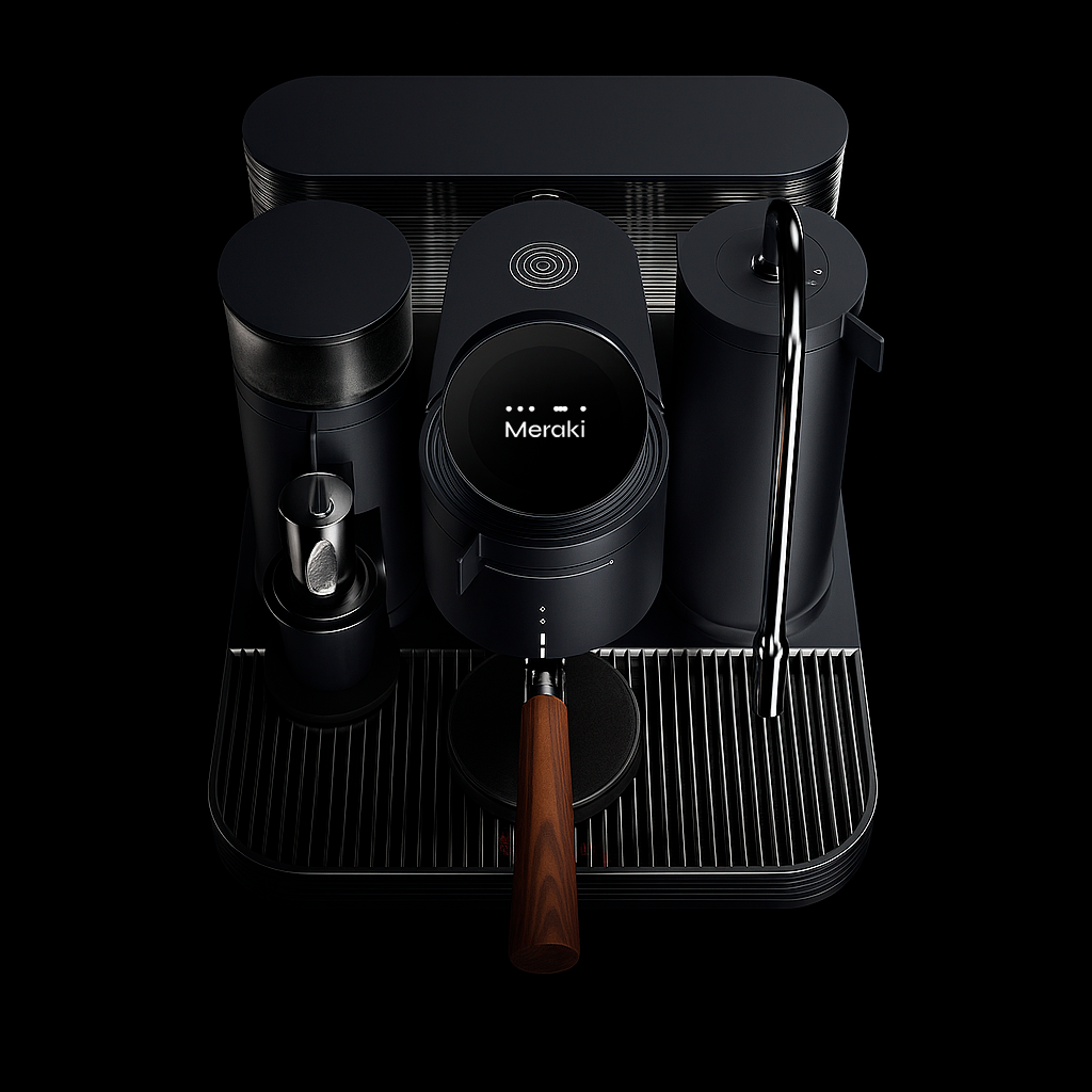 Καφετιέρα Meraki Sokani Espresso Cappuccino Chefman Pro Plus 6 σε 1-touch